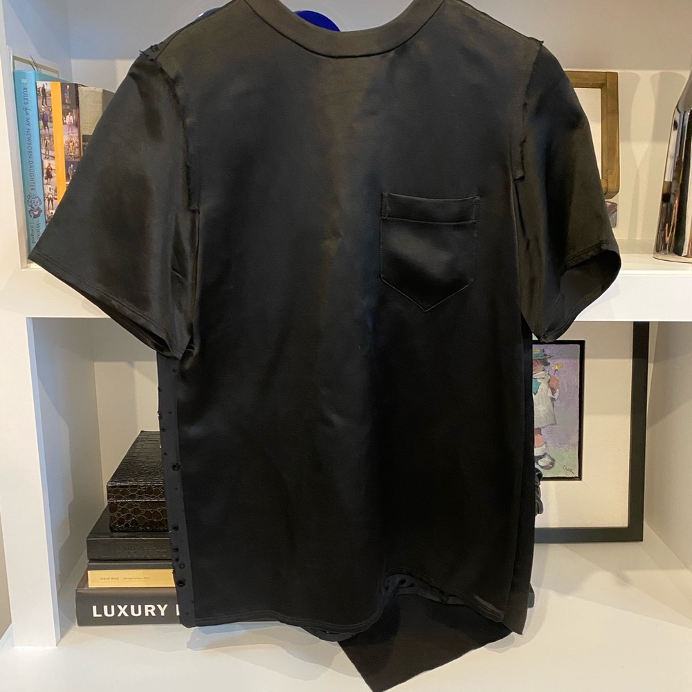 Alexander Wang Black Short Sleeve Pocket Tee
